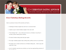 Tablet Screenshot of christiandatingadvisor.com